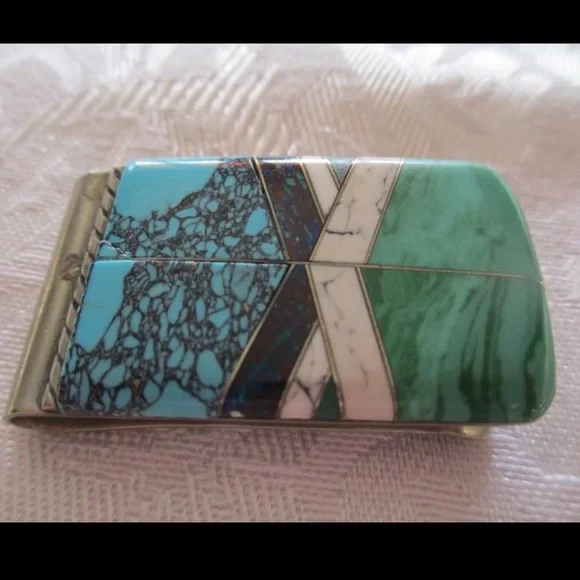 💵 Vintage stone money clip - Picture 5 of 7